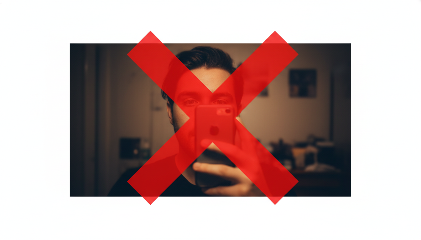 Common mistakes in professional profile pictures.
