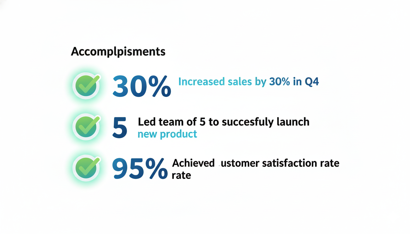 The power of quantified accomplishments.