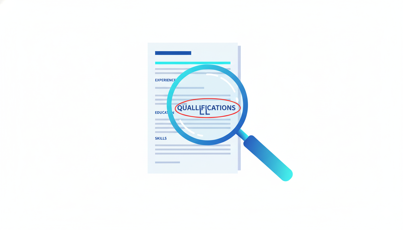 A resume with a red circle highlighting a mistake or generic phrase.