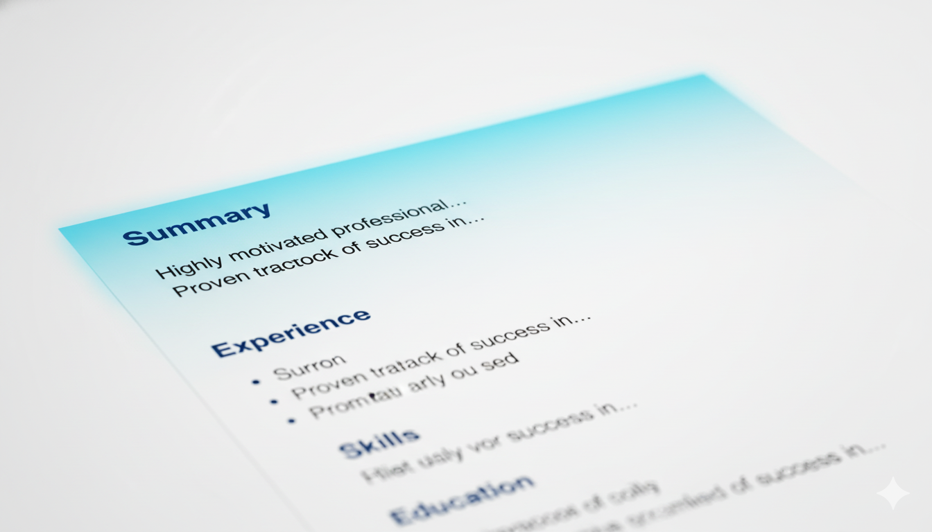 AI mining for hidden resume metrics.